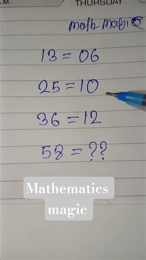 Mathematics magic 😎🤔👍 #magicshow #maths #braintestsolution #mathstricks #brainmasti #mathmagic