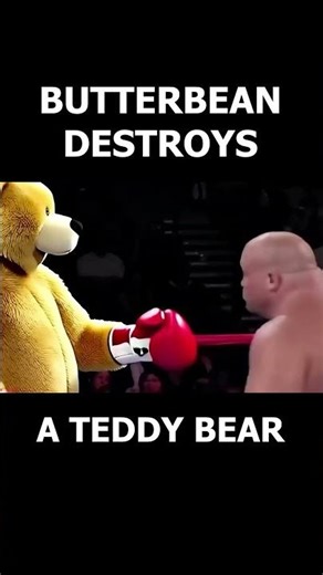 Butterbean Knocks Out a Teddy Bear #boxing
