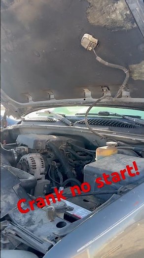 1999 Chevrolet 1500 that has a crank no start after putting in a new battery and starter! #mechanic￼