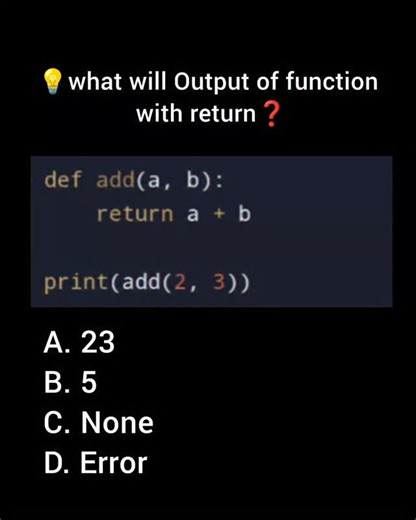 Daily python tips on Instagram: "❤️Like 🌐Share it with your friends 📌Save ⌨️Follow @pythoneducator Python MCQs 📘 Daily Python Questions 🗓️ Learn Python 🚀 Python Programming 💻 Python Quiz ❓ Python Practice ✍️ Python Basics 🧠 #Python #explorepage #PythonMCQs #instaalgorithum #programmingquiz"