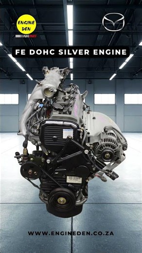 Mazda FE DOHC Silver Engine
