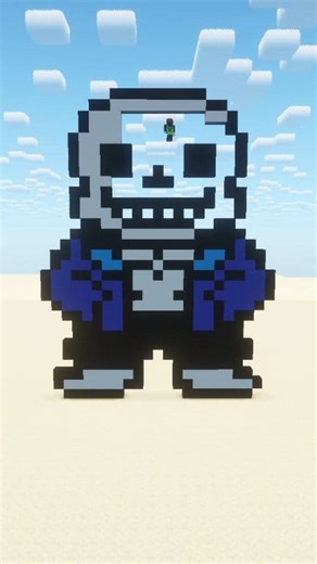 3.3K views · 16 reactions | Sans Undertale #minecraft #pixelart #undertale | Giodelion | Facebook