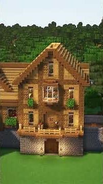 Minecraft Starter House Build Tutorial 🏠| Easy Survival Base Idea | #Minecraft