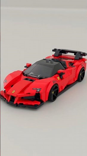 LEGO 77254 Ferrari SF90 XX Stradale Sports Car Satisfying Speed Build #lego #legospeedchampions
