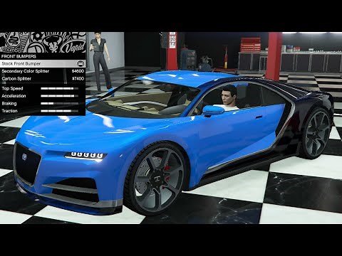 GTA 5 - Past DLC Vehicle Customization - Truffade Nero (Bugatti Chiron)