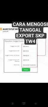 HOW TO FILL IN THE EXPORT DATE FOR SKP Q4 2025 #asn #tutorial #pppktenagateknik #guruasnpppk