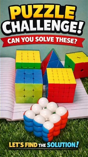 Puzzle Challenge! Can You Solve These Cubes? 🤯 #cubing #cubesolve #cubepuzzle #cubing #rubikscube