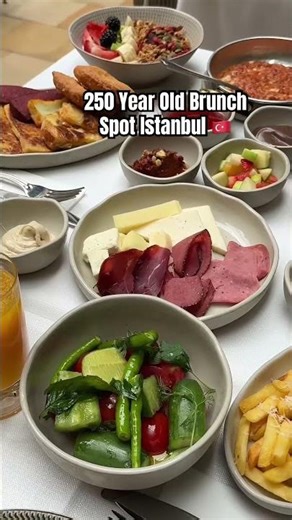 Traditional Turkish breakfast that's been perfected for 250 years #istanbul #breakfast #turkey