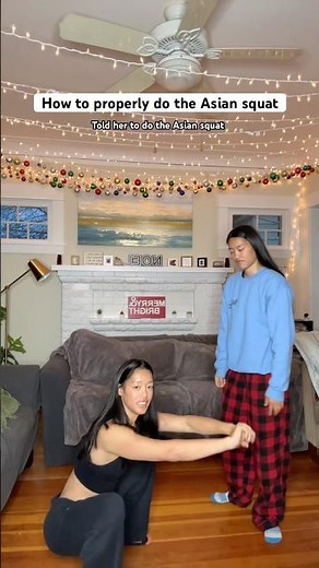How to Asian squat (the CORRECT way) 👀🤪#asiansquat