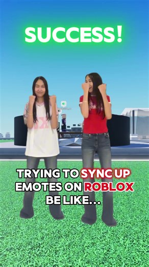 ME and MY FRIEND Trying To SYNC UP EMOTES On ROBLOX 2 😂#roblox #robloxfyp #robloxmemes #robloxtrends #robloxobby #robloxdance #dresstoimpress #mm2 #mm2roblox