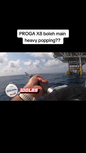 Proga savage 80lbs, proga vanish 100lbs on heavy popping setup! Tq capt @adi_fadzry, bot padu di kemaman! #proga #ninj #fypシ #shinigami #oilrig #gtpopping