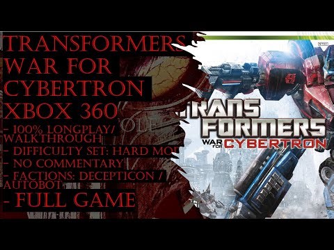 Transformers War for Cybertron Xbox 360 (Hard) Full Game 100% Walkthrough (No Commentary)