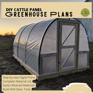 Cattle Panel Greenhouse Plans: 7x12 DIY Hoop House Build (PDF Download) - Etsy