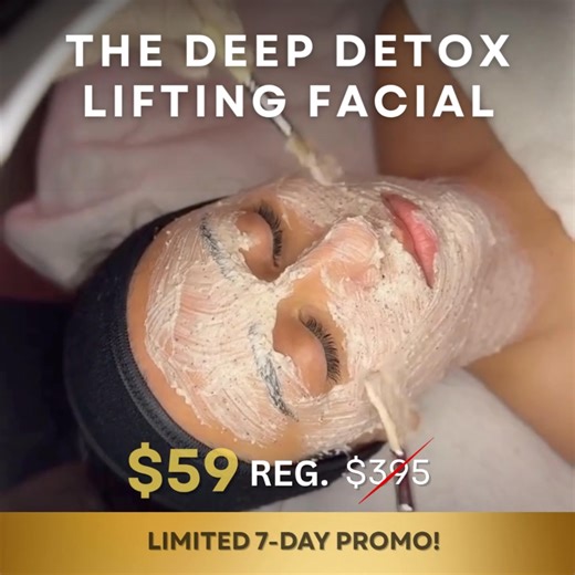 ✨ Aventura Ladies — Treat Yourself! Looking for a quick way to lift, firm, and refresh your skin? Our Deep Detox Lifting Facial is designed for women who want real results, fast. 💎 Special Intro Offer: $59 (Reg. $395) 📍 18305 Biscayne Blvd, Unit 217, Aventura, FL — conveniently located for local women ✨ Why You’ll Love It: ✔ Up to 25% firmer skin in one session ✔ Smooths fine lines for a youthful glow ✔ Hydration detox in 30 minutes ✔ Visible results immediately — zero downtime 💖 Limited spot