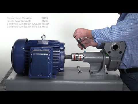 Cómo alinear el acoplamiento entre el motor y una bomba Corken