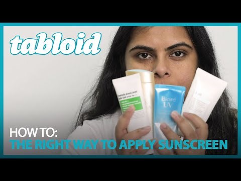 How to apply sunscreen the correct way