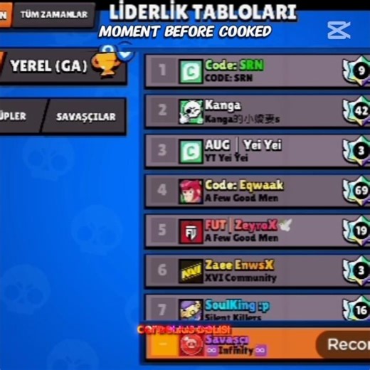 ‪@SuleymanSerin‬ işte kral dünya birincisi ❤️❤️❤️🇹🇷🇹🇷🇹🇷 #aboneolun #brawlstars #like#süleymanserin