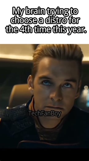 Distro hopping for the 4th time this year #linux #memes #distrotube