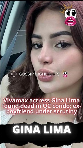 Vivamax actress Gina Lima found dead in QC condo; ex-boyfriend under scrutiny