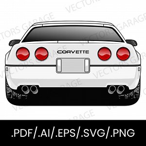 CHEVROLET CORVETTE C4 - Vector Art /svg/ai/eps/png/pdf/4k - Etsy Canada