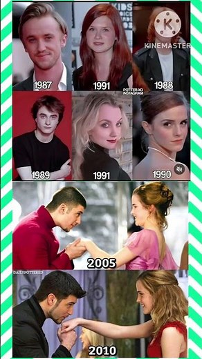 Harry Potter Cast Age Comparison 🥺⚡ | Born Years, Then vs Now & Emma Watson's Magical Journey