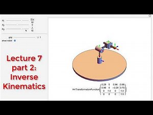 Intro2Robotics Lecture 7c: Forward to Inverse Kinematics example