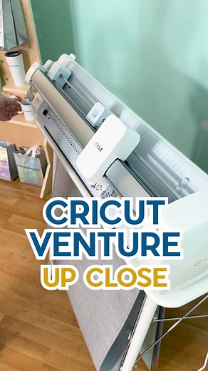 Get an up close look at the new Cricut Venture wide format cutting machine! Learn more with the links in my bio. . . . . #cricutventure #asmrsounds #newcricut #cricut #crafting #diycrafts | JenniferMaker.com