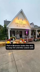 Fall in Branson feels like the perfect vacation 🍂 The Bradford Inn is one of the most incredible places to stay in Branson, and their on-site café Steamy Joe is my go-to breakfast spot. Cozy rooms, delicious food, and small town charm make this a must for your Branson getaway. Save this for your next Branson vacation ✨ | Satirah Loves Branson