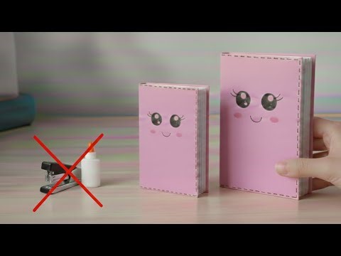 DIY Mini notebook | how to make DIY Mini notebook | NO glue | Easy School craft