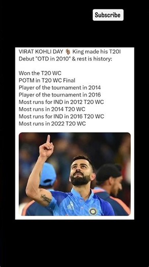 VIRAT KOHLI DAY 🐐 King made his T20I Debut "OTD in 2010" & rest is history: