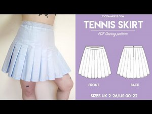 || How to Make Tennis Skirts with Downloadable Sewing Pattern | Beginner Friendly | Sizes XS-5X