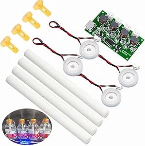 Four Spray Humidifier Module Type-C USB Mini Humidifier DIY Kits Mist Maker and Driver Board 4 Fogger Atomization Film Atomizer Sheet Oscillating