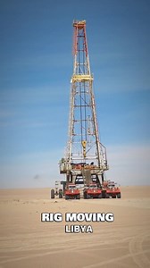 🚍 Rig Moving Operations in Libya 🇱🇾🔥 #RigMoving #Libya #Oilfield | Drilling Professionals