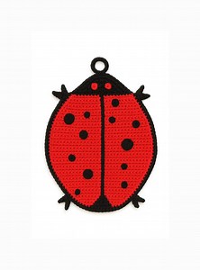 Vintage Ladybug Crochet Potholder Pattern - Etsy