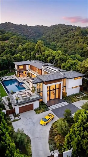 Billionaire Hidden Forest Mansion Build From Scratch 🌲🏡#shorts