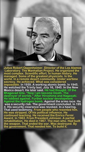 The Burden of Genius: Why Oppenheimer Regretted Building the Atomic Bomb
