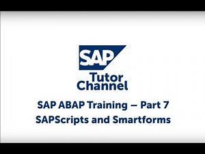 SAPScripts and Smartforms