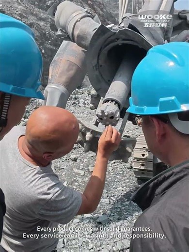 WOOKE stayed firm on-site with pro tech support and full escort throughout 2025!#wooke#drillingtools