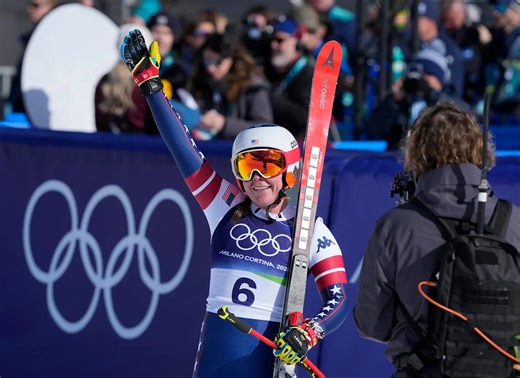 American Breezy Johnson wins gold in women's downhill at Winter Olympics