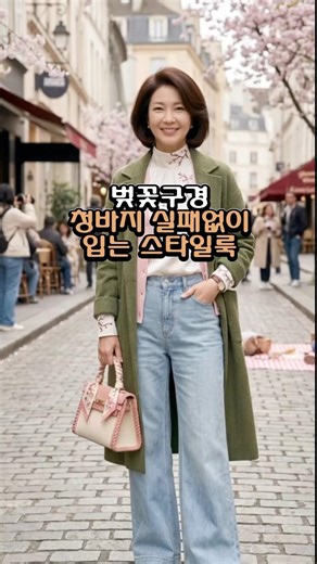4 Fail-proof Jeans Style Looks for Middle-aged Women to Wear for Cherry Blossom Viewing #MiddleAg...