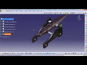 Réalisation d'un Obusier Canon, Partie d'Assemblage avec CATIA V5, Assembly of a Canon Howitzer