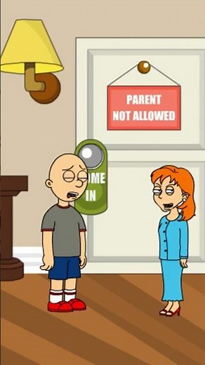 Rosie Pushes Classic Caillou Down the Stairs #funny #animation #caillou #goanimate
