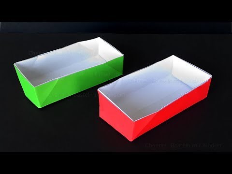 Origami Box: Rectangular - Tutorial - How to make a box with paper