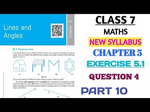 CLASS 7 MATHS CHAPTER 5 LINES AND ANGLES EXERCISE 5.2 QUESTION 4 PART 10 (NEW BOOK) ‪@nksclasses‬