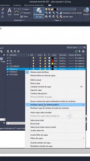 Eliminar capas bloqueadas en AutoCAD: comando lydel