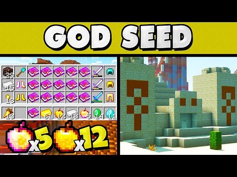 GOD SEED - Minecraft Java Edition 1.19 Seed (Desert Temples, God Apples, Loot)