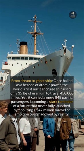 The NS Savannah, a nuclear-powered ship, was a technological marvel but an economic challenge. #history #nuclear #maritimehistory #didyouknow | Hidden Flow