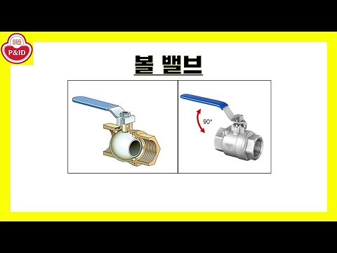 밸브 종류 특징 및 P&ID 기호 - 게이트밸브, 볼밸브, 글로브밸브, 버터플라이밸브