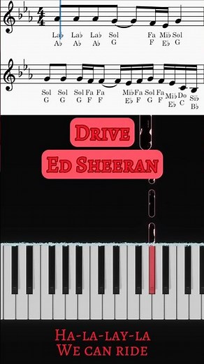 Ed Sheeran - Drive (From F1® The Movie) Piano Cover #EdSheeran #F1TheMovie #PianoShorts #Tutorial