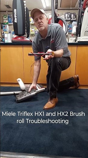 Harry shows you How! Miele Triflex HX1 and HX2 Brush Troubleshooting. National Vacuum.
